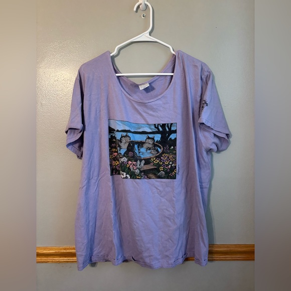 vintage 80s B KLIBAN FAT CAT CRAZY SHIRTS HAWAII COTTON t-shirt XXL - Picture 1 of 5